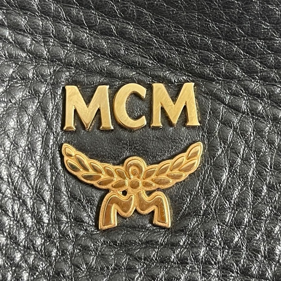 MCM leather satchel bag. Medium size. Full grain leather. - Picture 7 of 17